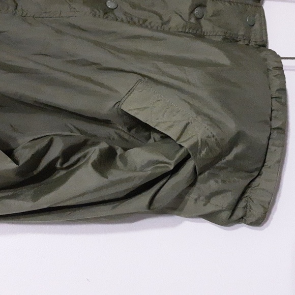 Vintage CS signature utility jacket coat women S green reversible velour y2k - Picture 4 of 10